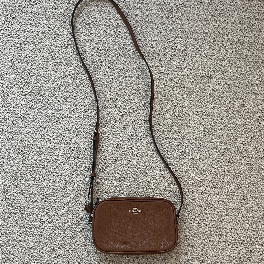 Coach Tan Leather Crossbody Bag